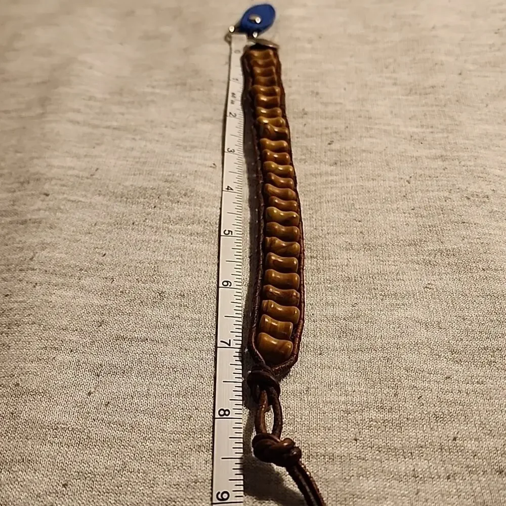 Men's Bracelet with Buffalo Button